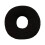 Alphabet Pillow Black Soft Plush O 1 piece 1