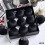 Black Velvet Christmas Ornaments 80mm 9-Pack 1