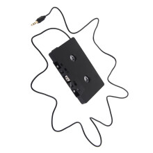 3.5mm AUX cassette adapter with 1m cable for car and home