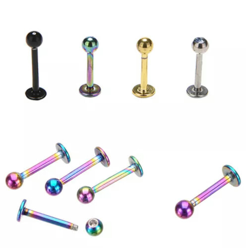 Tragus Lip Ring Monroe Stud Gold 1 Piece 2