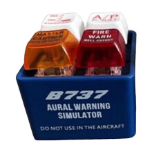 Aircraft Alarm Sound Simulator Keychain 1pc