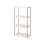 4-Tier Freestanding Storage Shelf Unit White Heavy-Duty 55 1