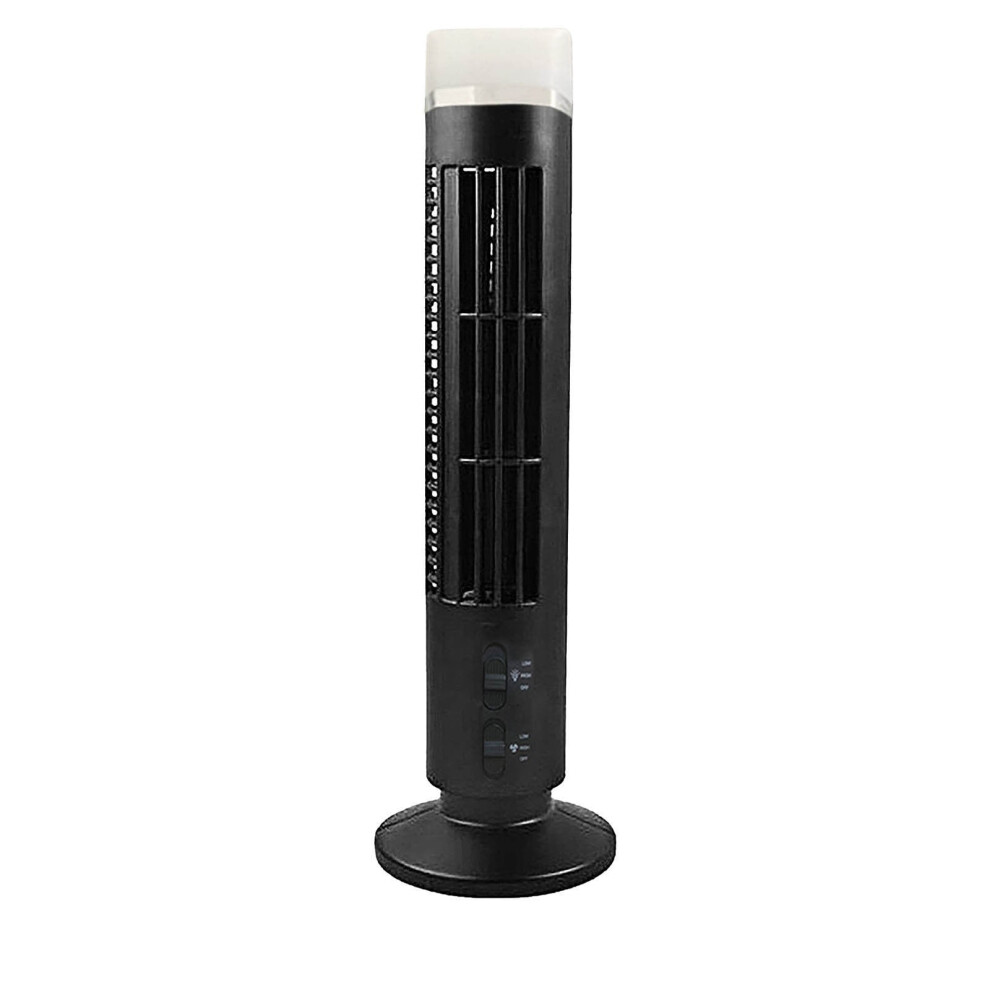 Bladeless Tower Fan 15 Inch Quiet Oscillating Usb Powered 9377112769684