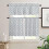Blue Kitchen Curtains Set with Valances 24 inch 1