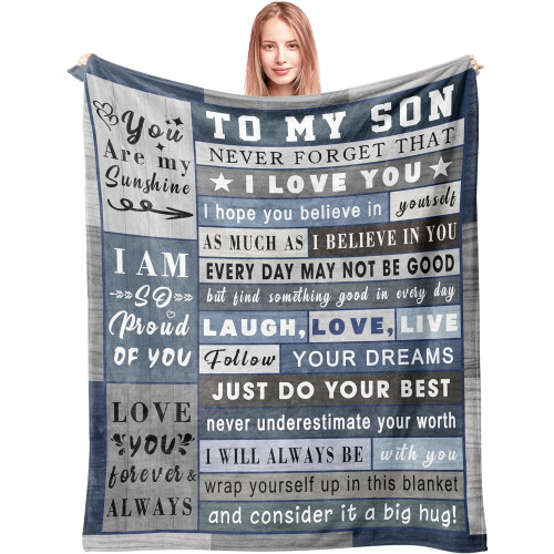 Son Gift Blanket - Cotton - 60" x 50"
