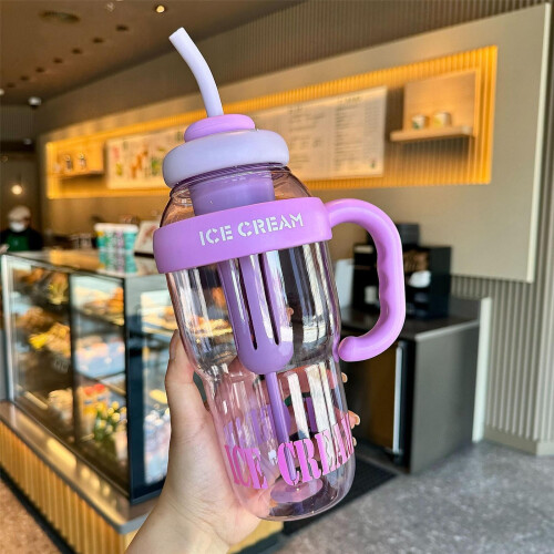 Water Bottle with Handle and Cap 40 oz