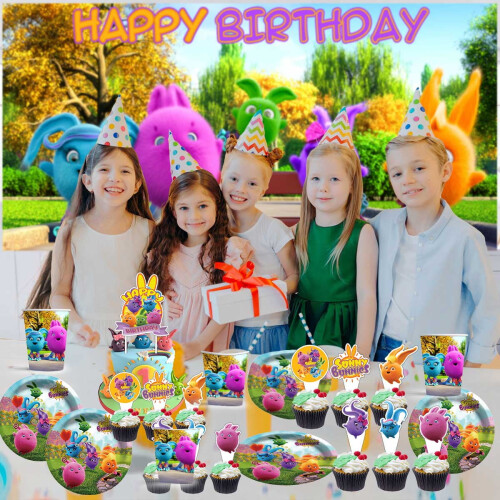 Sunny Bunnies cake topper set 6 pieces 1