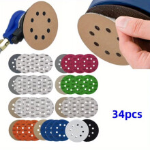 Hook & Loop Sanding Discs 5 inch 32 pcs 1500-10000 grit wet