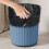 Small Round Trash Can Plastic 1.9 Gallon Blue 1