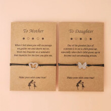 Mother Daughter Matching Heart Bracelet Set
