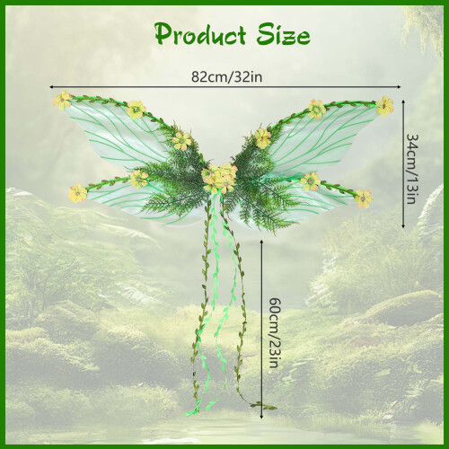 Thin Cicada Wing Costume Accessory Adjustable Set 2