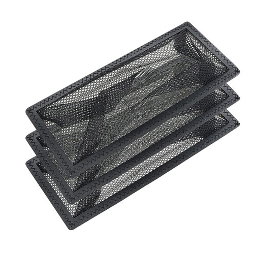 HVAC Air Vent Filter Black Mesh 3 or 6 Pack 4x10 Inch