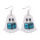 Ghost Stud Earrings Halloween Wooden Spooky Style 1