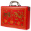 Wooden Mahjong Case Red Rectangle Traditional 1