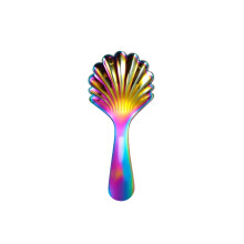 Stainless Steel Shell-Shaped Dessert Spoon 9.8 cm