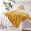 Grey Chenille Knit Throw Blanket 51x67 inches 5