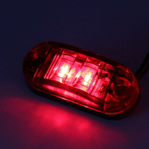 LED Side Marker Lights 12-24V 4 pcs Yellow Red White 2