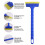 Car Ice Scraper Brass Blade Long Handle Portable 4