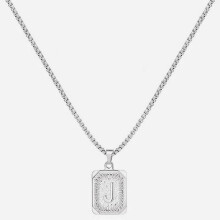 A-Z Letter Pendant Necklace Yellow Gold Plated Stainless
