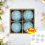 Christmas Tree Decorations Set Blue 4 Pieces 1