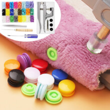 Snaps Buttons and Snap Pliers Starter Kit 384 Sets