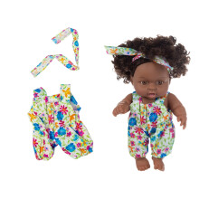 Sunflower Overalls Doll Clothes for 8-Inch Reborn Dolls