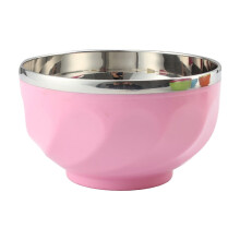 Kids' Insulated Stainless Steel Double-Layer Bowl 1 pcs