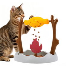 Cat Treat Dispenser Toy with 3 Holes for Enrichment