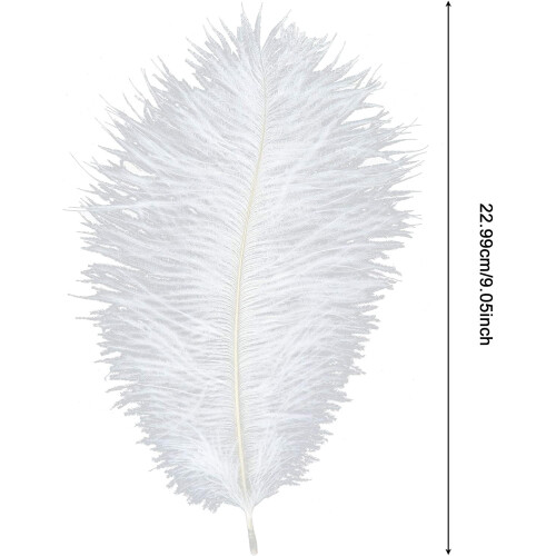 Ostrich Feathers Mixed Colors 50 pcs 7.9-9.8 in 1