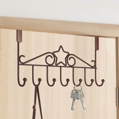 Door-Mount Hooks for Hanging Shelves and Clothes Storage