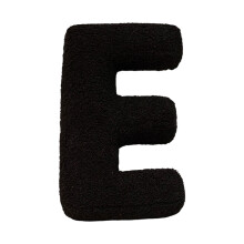 Alphabet Pillow Black Soft Plush E 1 piece