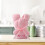 Reusable kitchen dish cloths coral velvet bear shape 4-pack 1