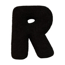 Alphabet Pillow Black Soft Plush 26 Letters