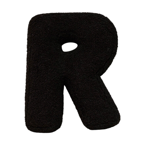 Alphabet Pillow Black Soft Plush 26 Letters