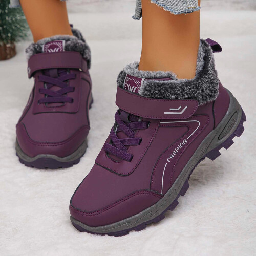 Men's Snow Boots Purple Size 9 1
