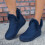 Women's Tall Snow Boots Navy Size 6 2