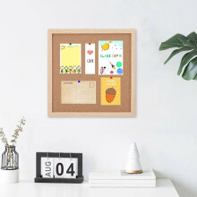 Cork Bulletin Board Wooden Frame Wall-Mounted 24x36 Inch