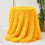 Throw Blanket Yellow Soft Lightweight 31 x 47 Inches 1