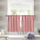 Pink Short Curtains Rod Pocket 30x36 Inch 2 Pack 1