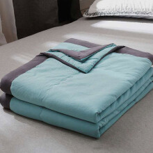 Cooling Blanket Queen Light Gray Breathable Cotton Blend