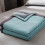 Cooling Blanket Queen Light Gray Breathable Cotton Blend 1