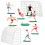 Soccer Theme Cake Ornaments Set 1 1