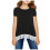 Girls Knot Tunic Tee Black Size 130 2