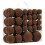 Velvet Christmas Balls Brown 46 Pcs 1