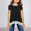 Girls Knot Tunic Tee Black Size 130 3