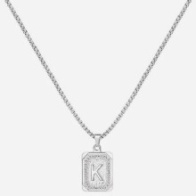 A-Z Letter Pendant Necklace Yellow Gold Plated Stainless