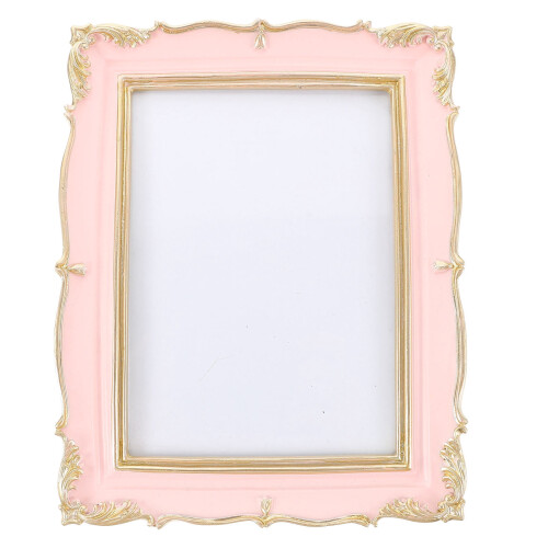 Photo Frame Pink Resin Decorative 1 Piece