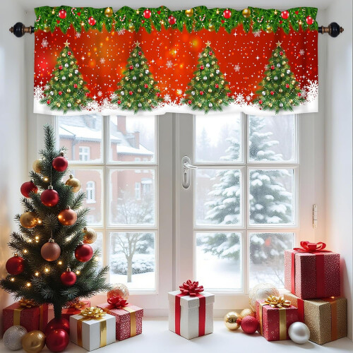 Pine Tree Curtain Valance 54x18 inch Rod Pocket 2