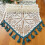 Boho Crochet Κουρτίνα Βανς για Παράθυρο Κουζίνας Αγροικία 5