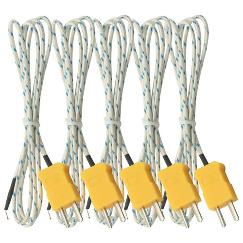 5PCS 1M Wire Measuring Temperature K Type Thermocouple Sensor Digital Probe Tester 1